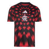 Camisa Pre Jogo Flamengo 25/26 Adidas - Vermelha e Preta