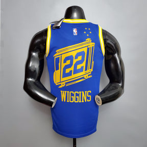Camisa NBA Golden State Warriors #22 Wiggins - Train Blue