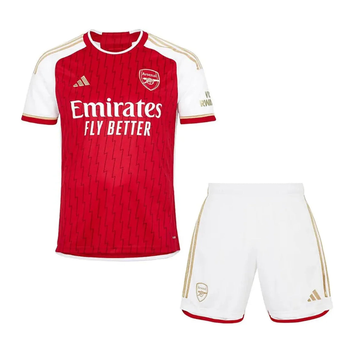 Conjunto Infantil Arsenal Home 23/24 - Vermelho
