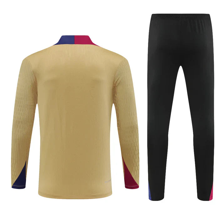 Conjunto Treino Barcelona 24/25 - Dourado