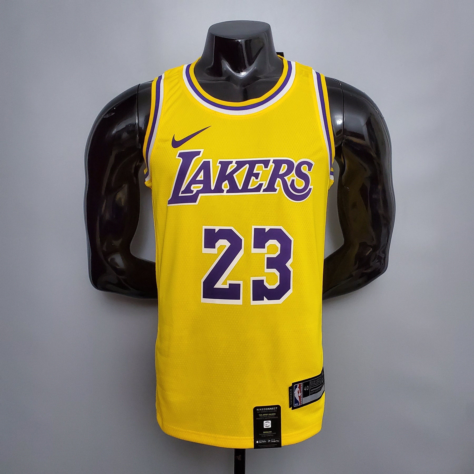 Camisa NBA Lakers #23 James Finals Yellow - 23/24