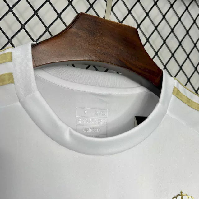 Camisa Al Nassr III 24/25 Adidas Masculina - Branco e Dourado