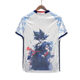 Camisa Japão Retrô Anime Dragon Ball 16/17 - Torcedor Adidas Masculina - Branca com detalhes em Azul