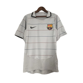 Camisa Retrô Barcelona Nike 2003/04 Masculino Cinza