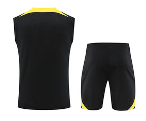 Kit Treino PSG 23/24 - Preto/Amarelo