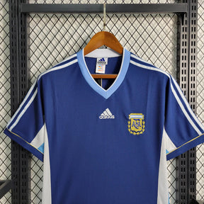 Camisa Retrô Argentina Adidas 1998/99 Masculino Azul Marinho e Branco