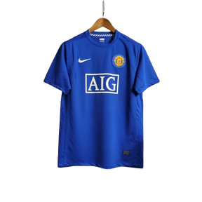 Camisa Retrô Manchester United Nike 2007/08 Masculino Azul
