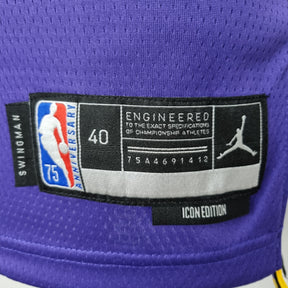 Camisa NBA Lakers #24 Bryant Purple 75° Aniversário- 23/24