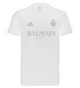 Camisa Real Madrid x Balmain Holográfica 23/24 s/n° Torcedor Masculino - Branco