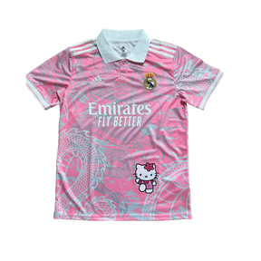 Camisa Real Madrid Hello Kitty 24/25 s/n° Torcedor Adidas Masculina - Rosa