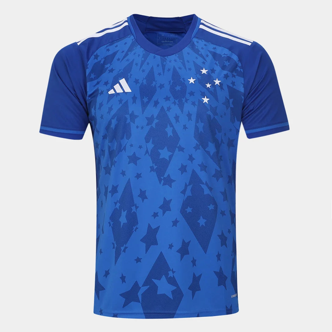 Camisa Cruzeiro 24/25 Home Adidas Torcedor - Azul e Branca