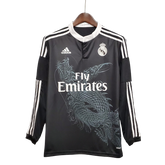 Camisa Retrô Real Madrid Manga Longa III Third Adidas 2014/15 Masculino Preto