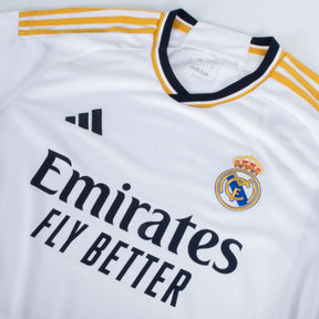 Camisa Real Madrid Home "MBAPPÉ 9" 2023/24 Torcedor Adidas - Branco